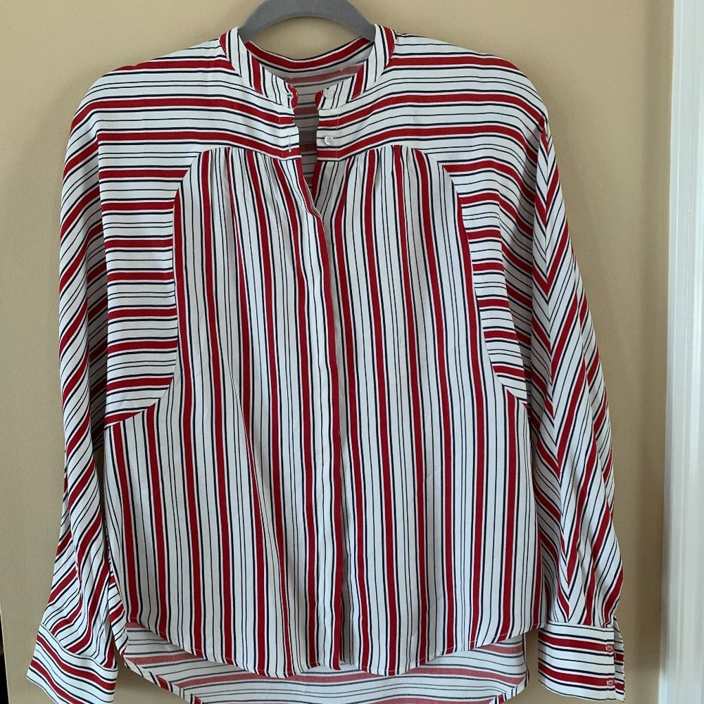 Maje striped, button down shirt